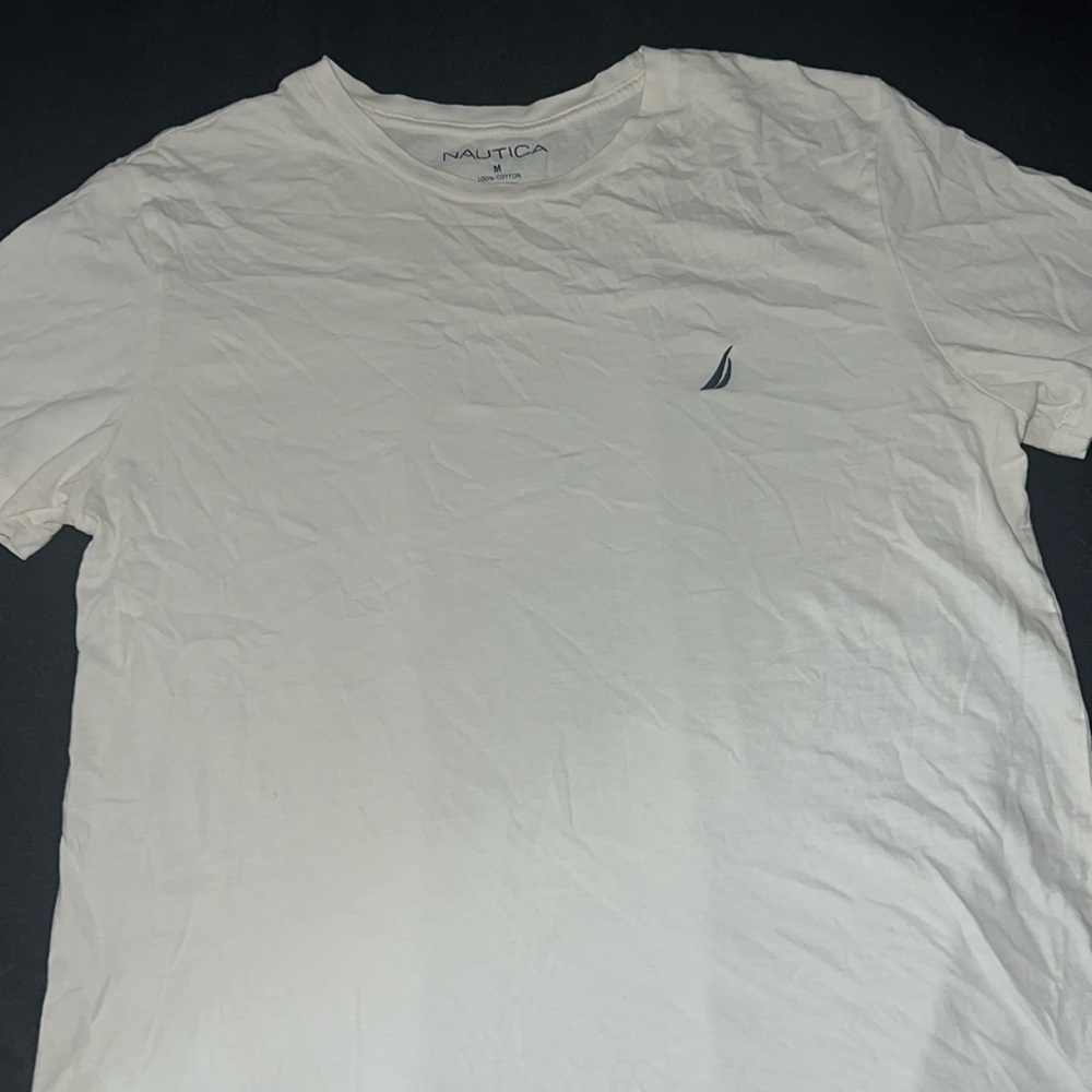 Nautica White Crew Tee